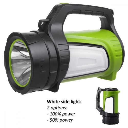 Latarka akumulatorowa 3w1 szperacz LED USB MCE345-23282205