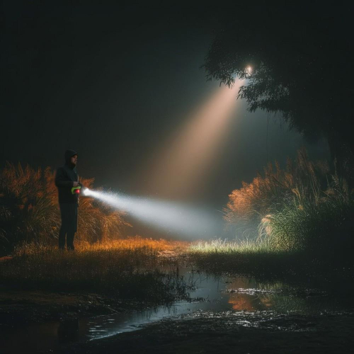 Latarka akumulatorowa 3w1 szperacz LED USB MCE345-23282215