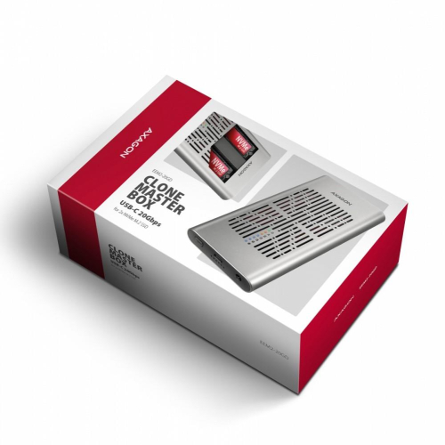 EEM2-20GD Obudowa zewnętrzna aluminiowa USB-C 3.2 Gen2x2, Dual NVMe M.2 SSD 20gbps, Clone Master-23282972