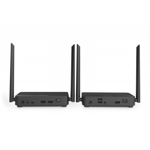 Przedłużacz / Extender HDMI bezprzewodowy z KVM do 100m | UHD 4K@60Hz | Audio | Niskie opóźnienie 16ms (Zestaw)-2328