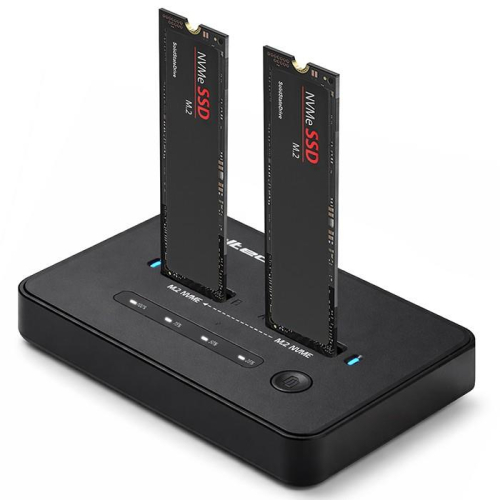 Stacja dokujšca dysków SSD M.2 NVMe | PCIe | USB-C | 20Gb/s | DUAL 2x8TB | klonowanie offline