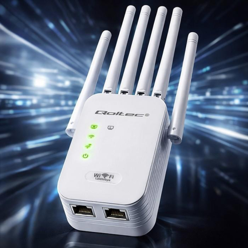 Wzmacniacz syganłu WiFi 5 | Repeater | Access Point | AC1200 Mb/s| 6 anten | 2xRJ45 | 128MB-23284459