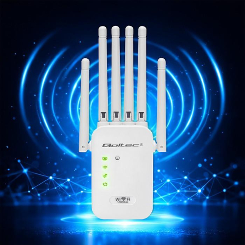 Wzmacniacz syganłu WiFi 5 | Repeater | Access Point | AC1200 Mb/s| 6 anten | 2xRJ45 | 128MB-23284462