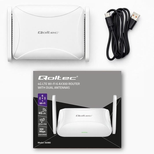 Router Home&Travel 4G LTE WiFi 6 | AX300 | 2.4GHz | Dual Antena |USB-C | Micro SIM-23284479