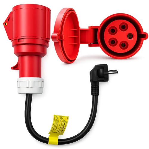 Adapter siłowy do ładowarek EV | gniazdo CEE 16A 5P | Przejściówka 400V na SCHUKO 230V | max 16A | 3.5kW-23284870