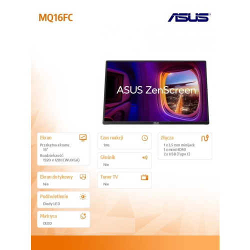 Monitor 16 cali MQ16FC WUXGA OLED 2xUSB-C-23284966