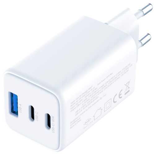 Ładowarka sieciowa Hyper GaN 65W 1xUSB-A 2xUSB-C PD QC4+ biała-23285038