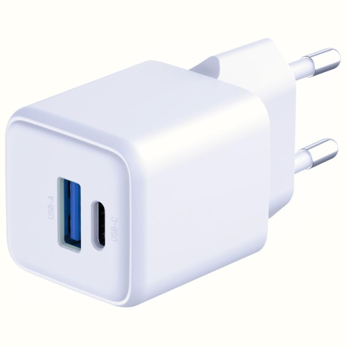 Ładowarka sieciowa Hyper GaN 20W 1xUSB-A 1xUSB-C PD QC4+ biała-23285045