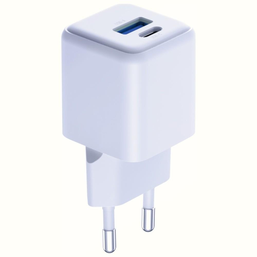 Ładowarka sieciowa Hyper GaN 20W 1xUSB-A 1xUSB-C PD QC4+ biała-23285046