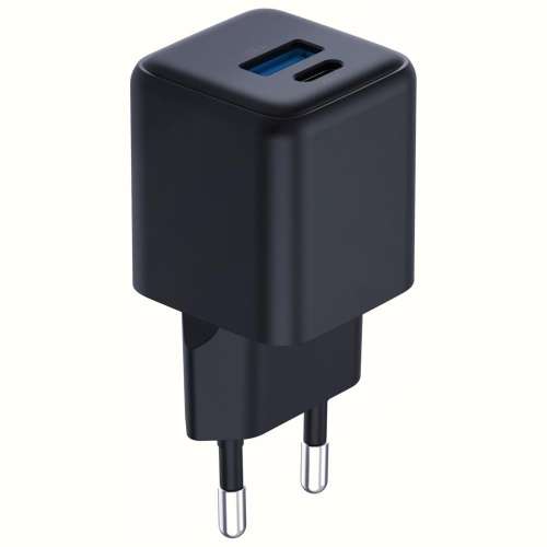 Ładowarka sieciowa Hyper GaN 20W 1xUSB-A 1xUSB-C PD QC4+ czarna-23285057