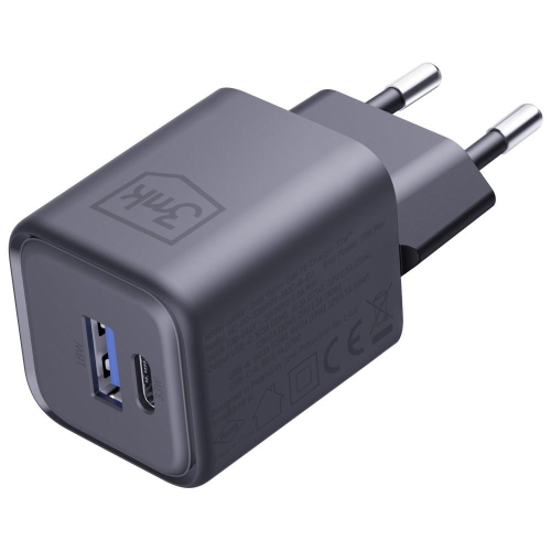 Ładowarka sieciowa Hyper Charger PD 33W GaN QC4+ PPS AFC FCP SCP USB-A USB-C czarna-23285086