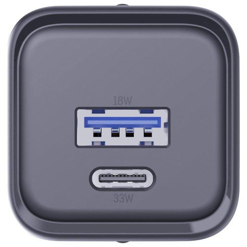 Ładowarka sieciowa Hyper Charger PD 33W GaN QC4+ PPS AFC FCP SCP USB-A USB-C czarna-23285087