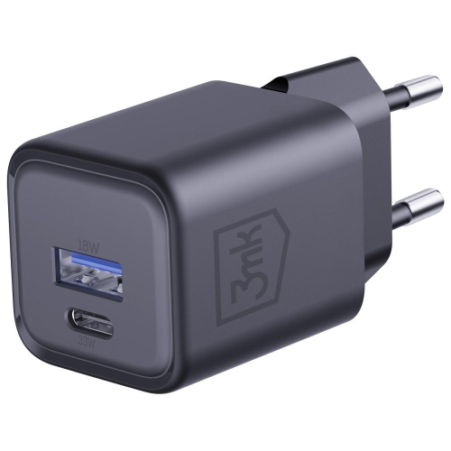 Ładowarka sieciowa Hyper Charger PD 33W GaN QC4+ PPS AFC FCP SCP USB-A USB-C czarna-23285089