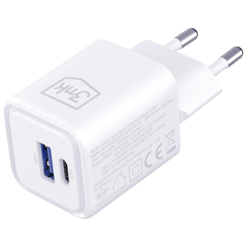 Ładowarka sieciowa Hyper Charger PD 33W GaN QC4+ PPS AFC FCP SCP USB-A USB-C biała-23285094