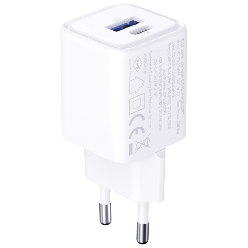 Ładowarka sieciowa Hyper Charger PD 33W GaN QC4+ PPS AFC FCP SCP USB-A USB-C biała-23285096
