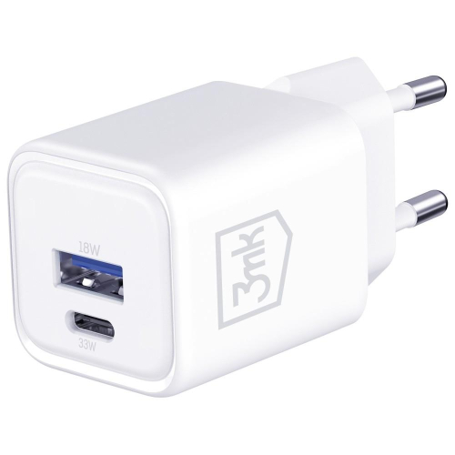 Ładowarka sieciowa Hyper Charger PD 33W GaN QC4+ PPS AFC FCP SCP USB-A USB-C biała-23285097