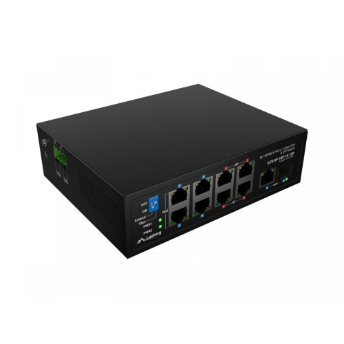 Przełącznik Light ILFE-8P-1GE-1S-120 Light Industrial POE 4XBT 4XAT SFP+ ETH DIN FAST Ethernet