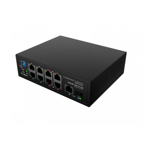 Przełącznik Light ILFE-8P-1GE-1S-120 Light Industrial POE 4XBT 4XAT SFP+ ETH DIN FAST Ethernet-23285184