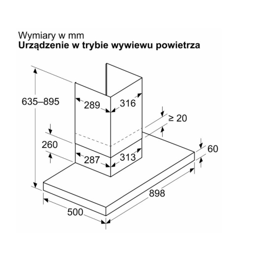 Okap DWB93BC30 Serie 2 90 Metal look-23285303
