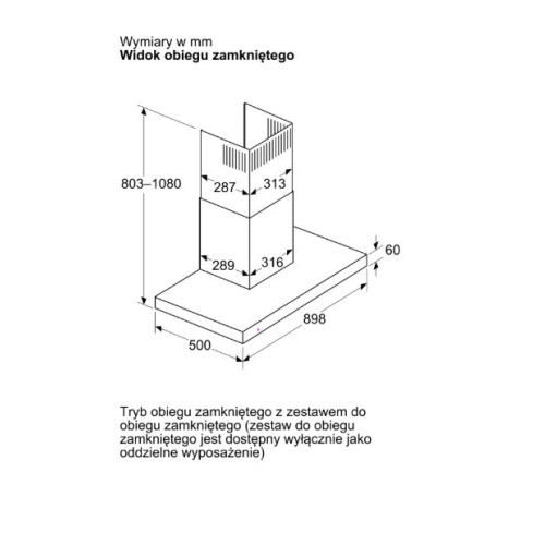 Okap DWB95CC60 Serie 2 90 czarny-23285319