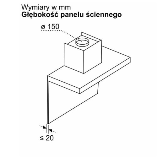 Okap DWB95CC60 Serie 2 90 czarny-23285320