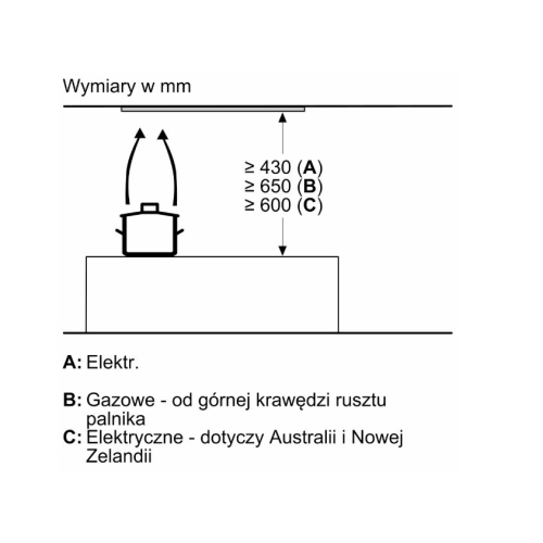 Okap zintegrowany DBB85CC60 Serie 4 80 czarny czyste szkło-23285355