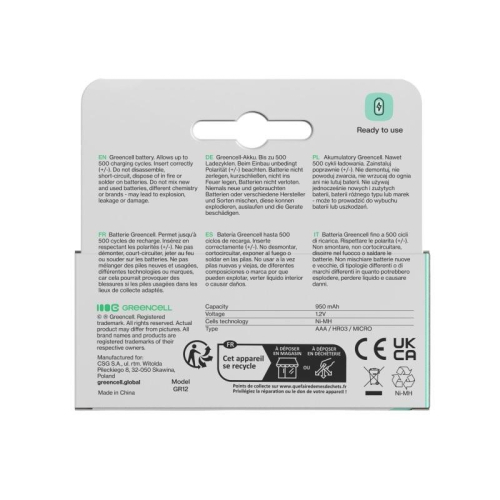 Akumulatorki paluszki 16xAAA HR03 950mAh-23285502