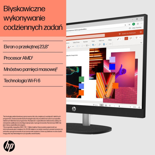 HP AIO 24-cr0184nw Ryzen 3 7320U 23.8