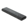 DeLOCK Obudowa zewnętrzna USB Type-C na M.2 NVMe PCIe lub SATA SSD - Beznarzędziowa
