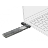 DeLOCK Obudowa zewnętrzna USB Type-C na M.2 NVMe PCIe lub SATA SSD - Beznarzędziowa-23333898