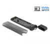 DeLOCK Obudowa zewnętrzna USB Type-C na M.2 NVMe PCIe lub SATA SSD - Beznarzędziowa-23333901