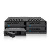 Stacja dokująca Icy Dock MB324SP-B, 0 TB, Serial ATA, Serial ATA II, Serial ATA III, Serial Attached SCSI (SAS), 440 g,