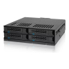 Stacja dokująca Icy Dock MB324SP-B, 0 TB, Serial ATA, Serial ATA II, Serial ATA III, Serial Attached SCSI (SAS), 440 g, Komputer stacjonarny