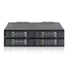 Płyta montażowa IcyDock 4x6.3cm SATAI-III w 1x5.25" HDD/SSD bk