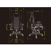 HATOR Darkside 3M Fabric Uniwersalny fotel dla gracza Szary-23385612