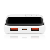 EVERACTIVE POWERBANK 10 000MAH, 2X USB, 1X USB-C 22,5W, QC4+, WYŚWIETLACZ LCD, BIAŁY EB-10Q-23394740