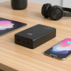 EVERACTIVE POWERBANK 20 000MAH, 1X USB, 2X USB-C, 20W, QC4+, WYŚWIETLACZ LCD, CZARNY EB-22QB-23394751