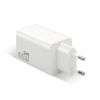 EVERACTIVE ŁADOWARKA SIECIOWA GAN 1 X USB, 2 X USB-C QUICK CHARGE 4+ 65W BIAŁA SC-655Q-23394964