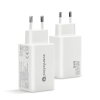 EVERACTIVE ŁADOWARKA SIECIOWA GAN 1 X USB, 2 X USB-C QUICK CHARGE 4+ 65W BIAŁA SC-655Q-23394967