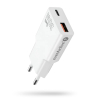 EVERACTIVE ŁADOWARKA SIECIOWA 1 X USB, 1 X USB-C QUICK CHARGE 3.0 30W SUPER SLIM BIAŁA SC-380Q