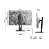 Monitor JAPANNEXT 60,5 cm JN-IPS238FHD200F-HSP-Camo 16:9 HDMI FHD-23399471