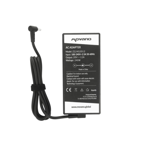 Zasilacz Movano 20v 12a (6.0x3.7 pin) 240W do Asus-23318180