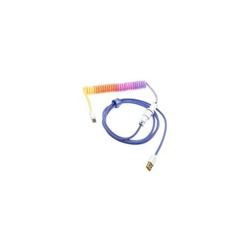 Ducky Premicord Afterglow Coiled Cable, USB Typ C auf Typ A - 1,8m