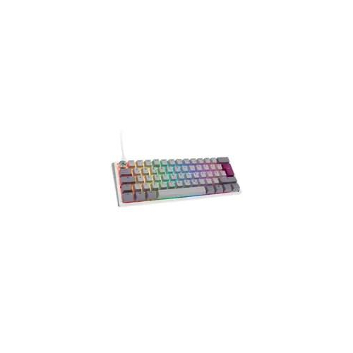 Ducky One 3 Mist Grey Mini Gaming Tastatur, RGB LED - MX-Silent-Red