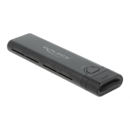DeLOCK Obudowa zewnętrzna USB Type-C na M.2 NVMe PCIe lub SATA SSD - Beznarzędziowa