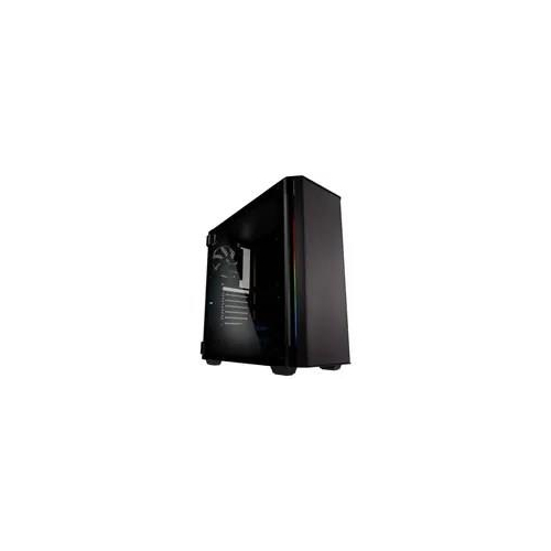 Kolink Refine RGB Mid Tower, Tempered Glass - black