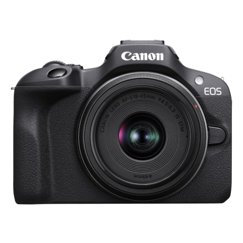 Canon Aparat bezlusterkowy EOS R100 + obiektyw RF-S 18-45mm F4.5-6.3 IS STM Megapiksel 24,1 MP Czułość ISO (maks.) 12