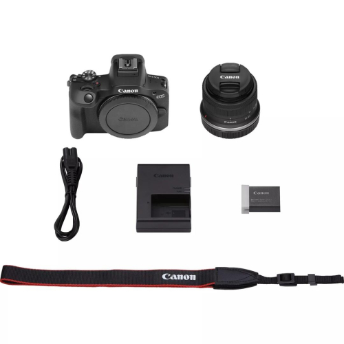 Canon Aparat bezlusterkowy EOS R100 + obiektyw RF-S 18-45mm F4.5-6.3 IS STM Megapiksel 24,1 MP Czułość ISO (maks.) 12
