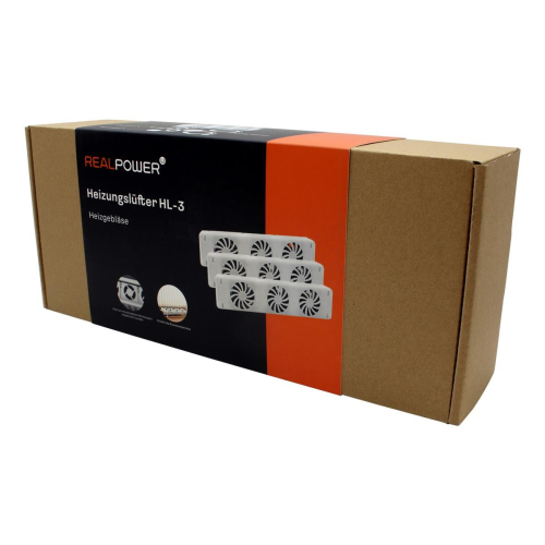 RealPower HL-3 Wewnętrzna Biały Wentylator elektryczny ogrzewacza pomieszczeń-23381541