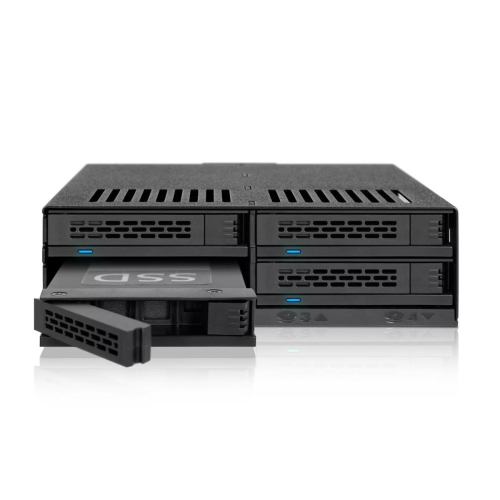 Stacja dokująca Icy Dock MB324SP-B, 0 TB, Serial ATA, Serial ATA II, Serial ATA III, Serial Attached SCSI (SAS), 440 g,